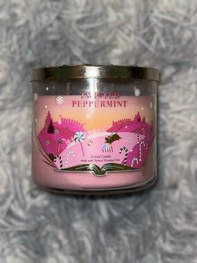 🏷️NWT Bath & Body Works Twisted Peppermint 3-Wick Candle